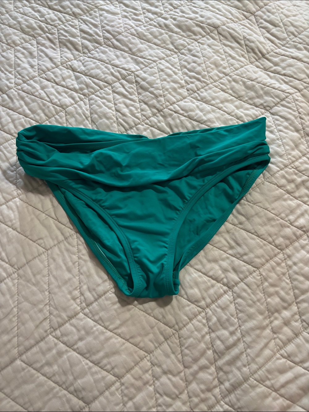 Lablanca Women’s Emerald Fold-Over Bikini Bottom size 6